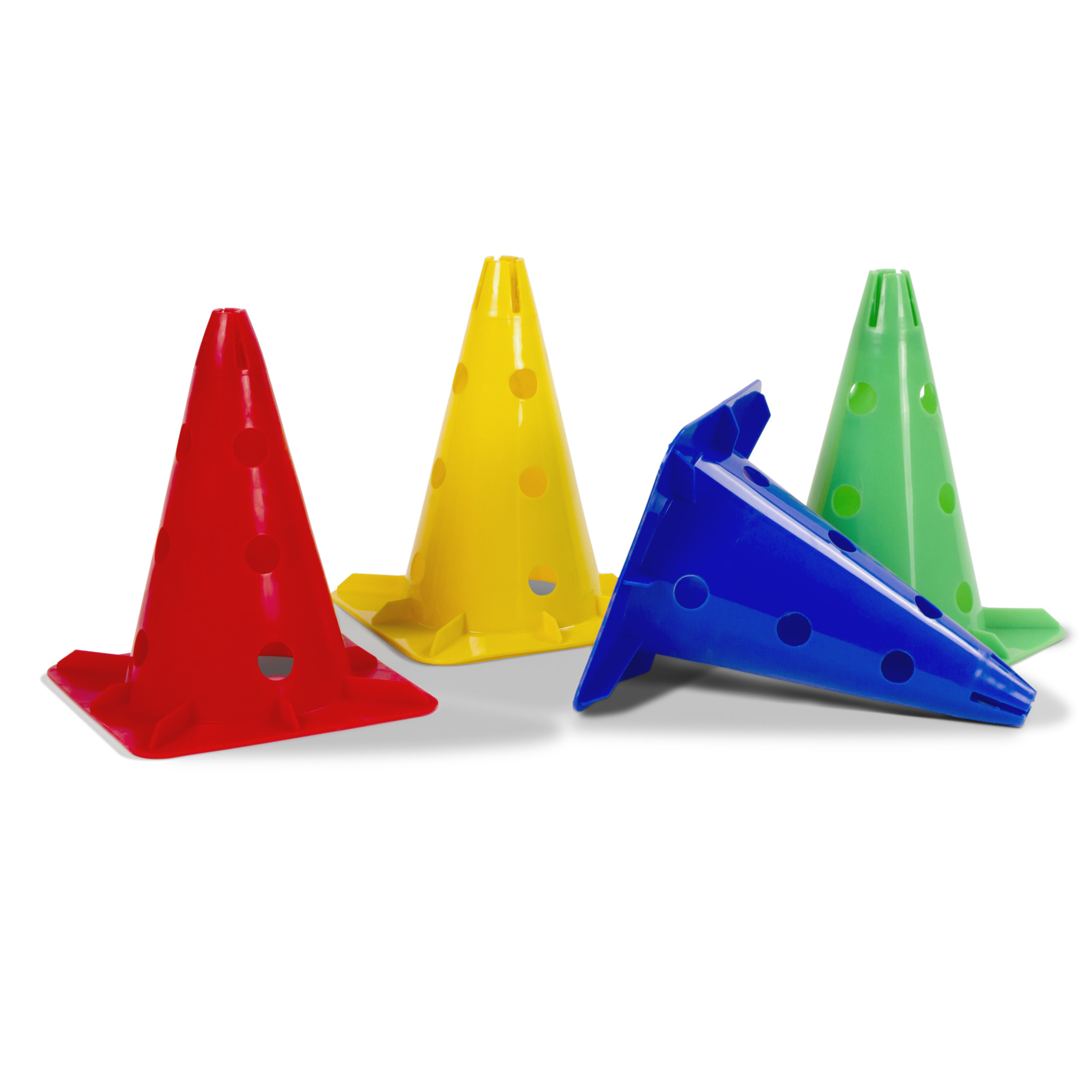 Trainingskegel met gaten – 30 cm – Set van 4