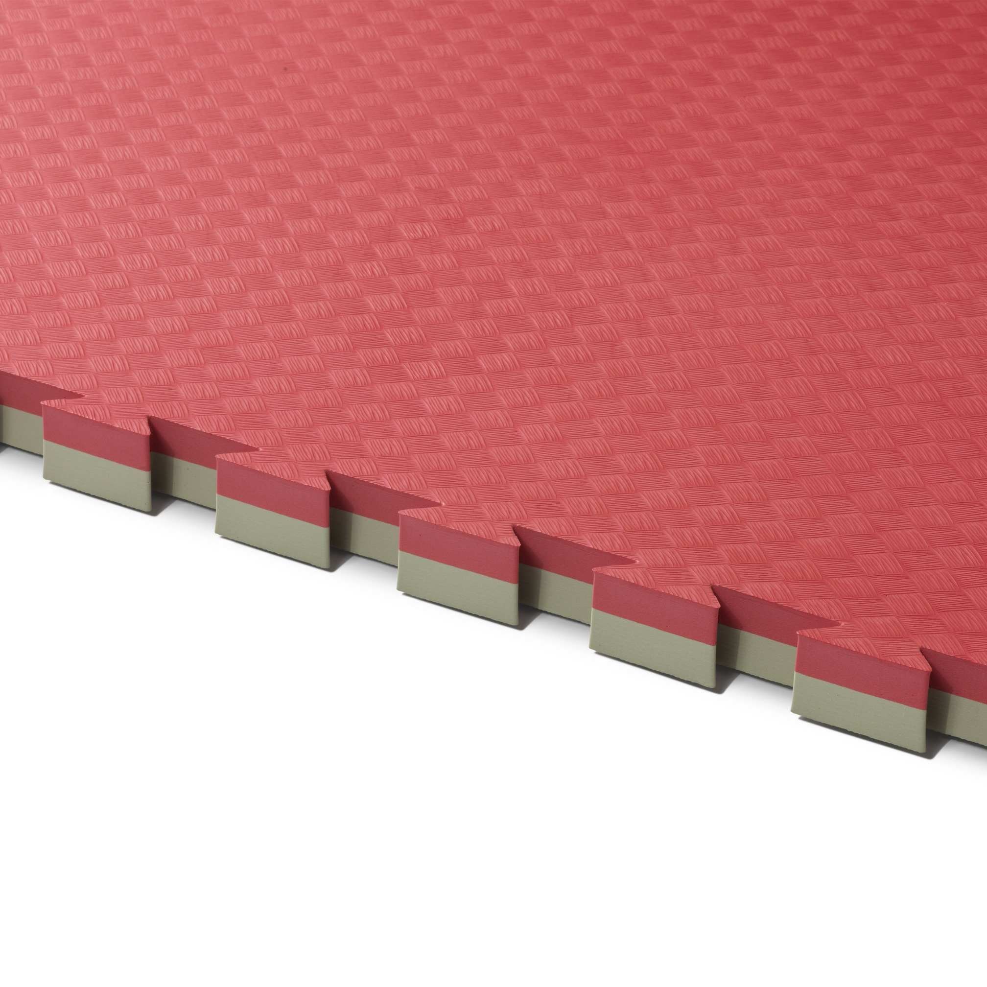 Puzzle mat judo red/green