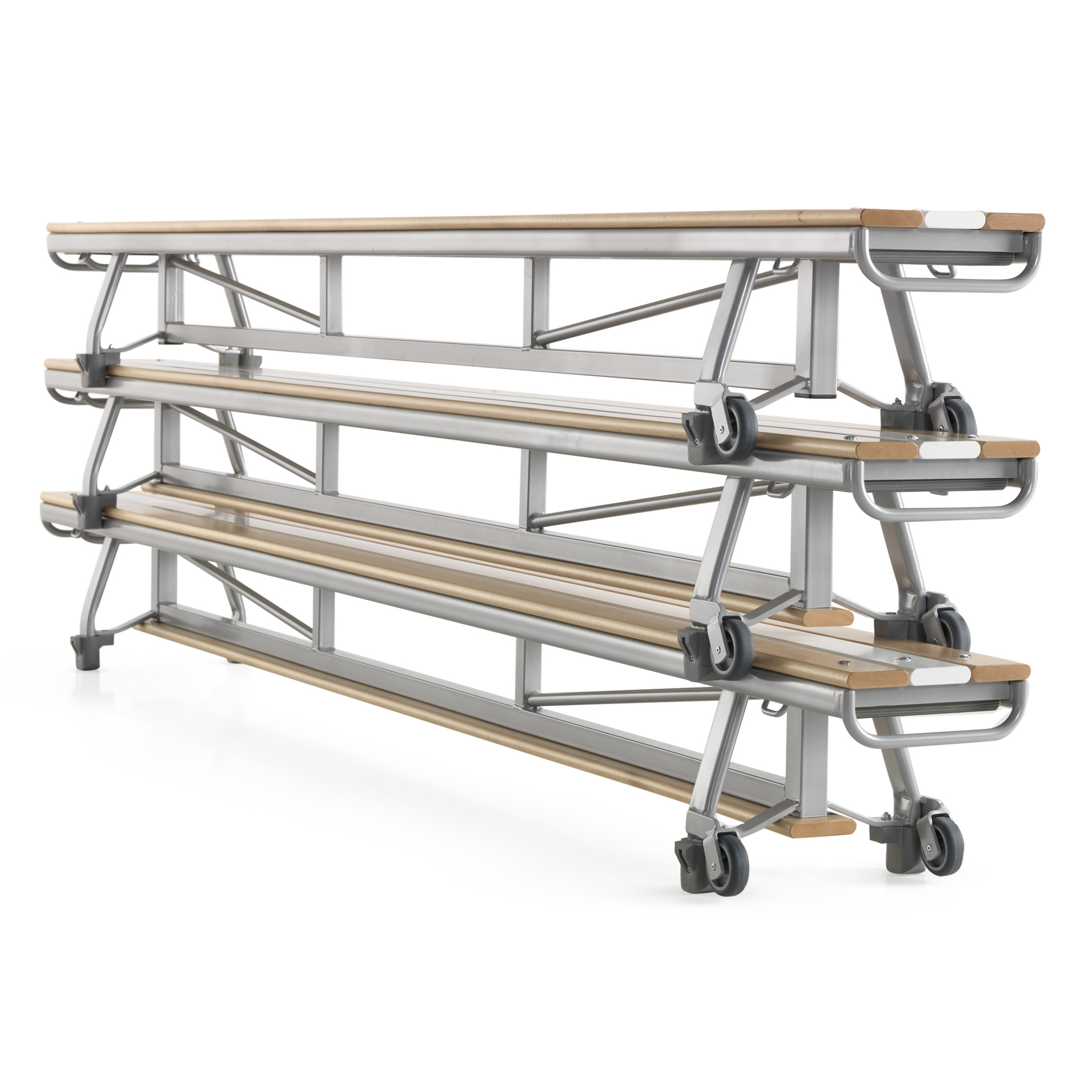Gym bench, 300 cm, with balancing slat, 10 cm, Janssen-Fritsen