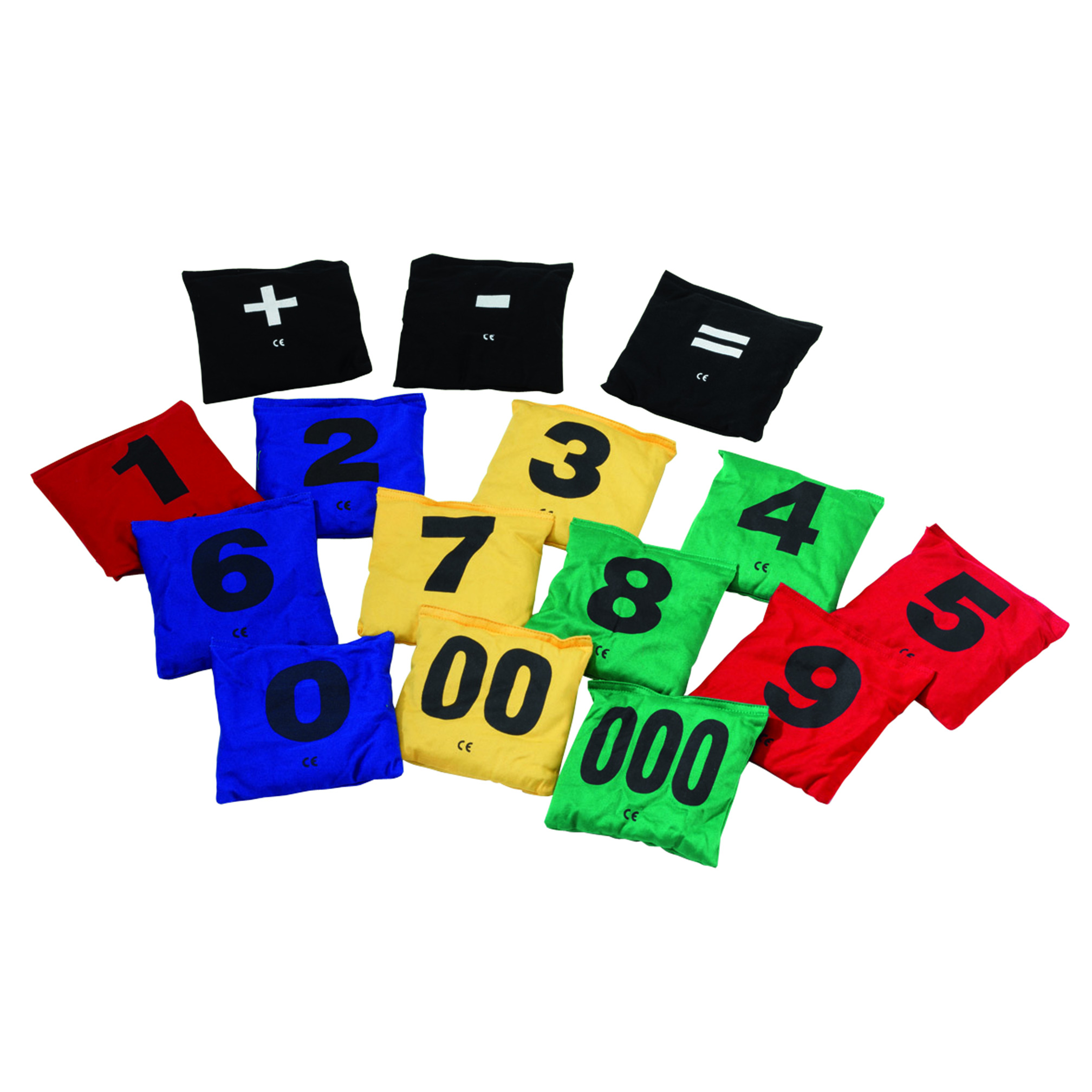 Beanbags with numbers