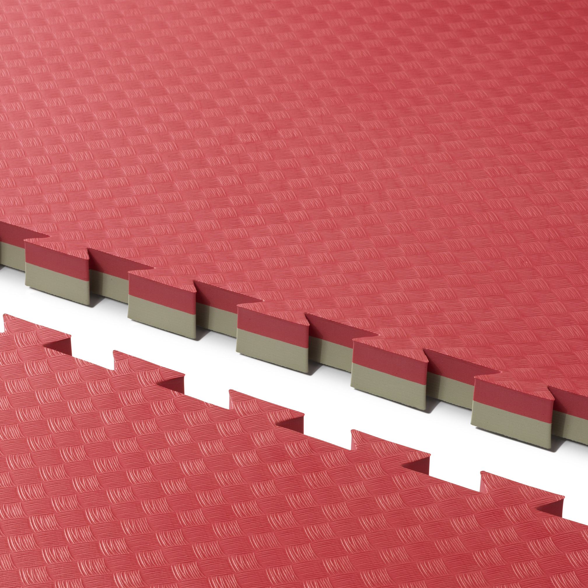 Puzzelmat judo rood/groen