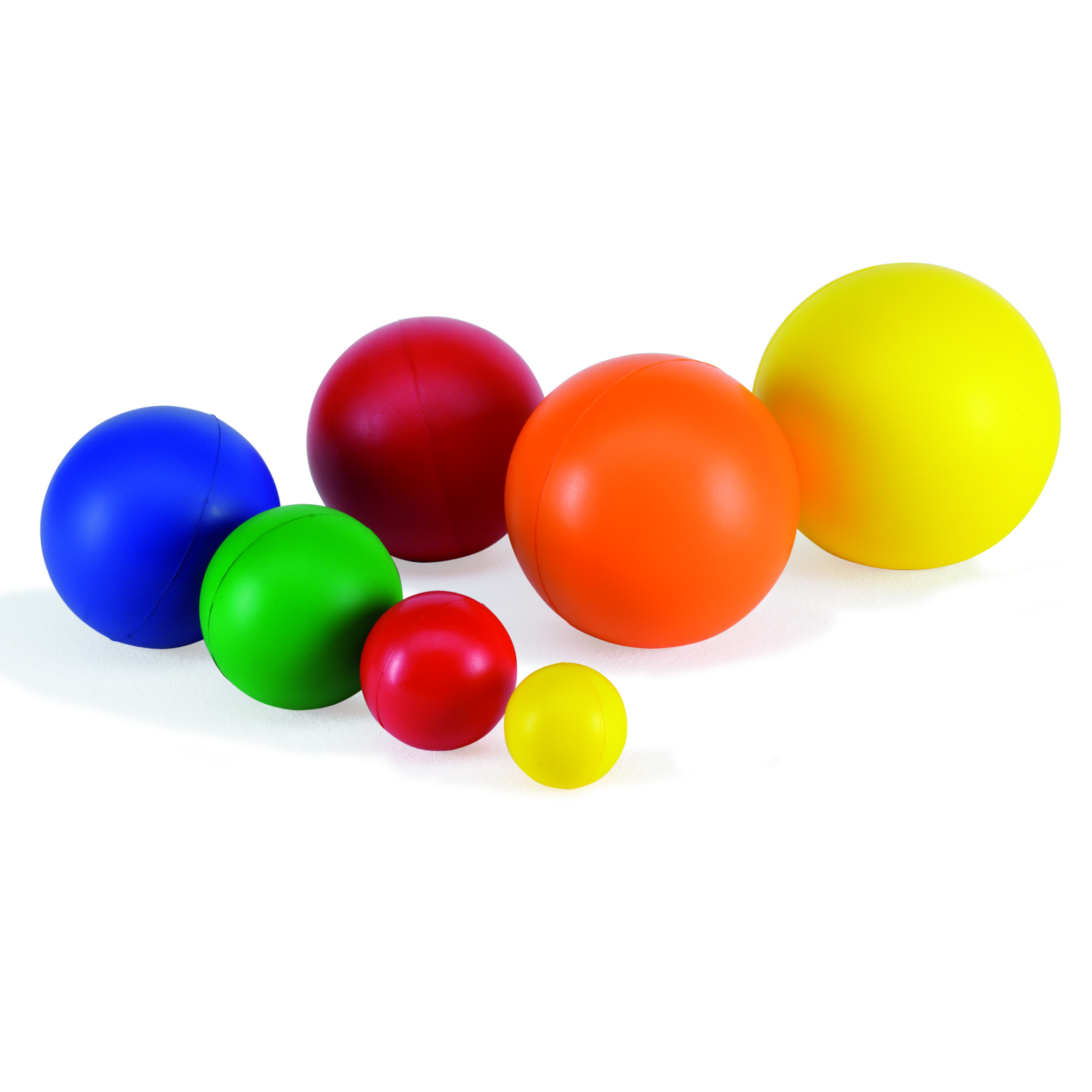 Schaumstoffball mit glatter Haut, ø 25 cm, gelb