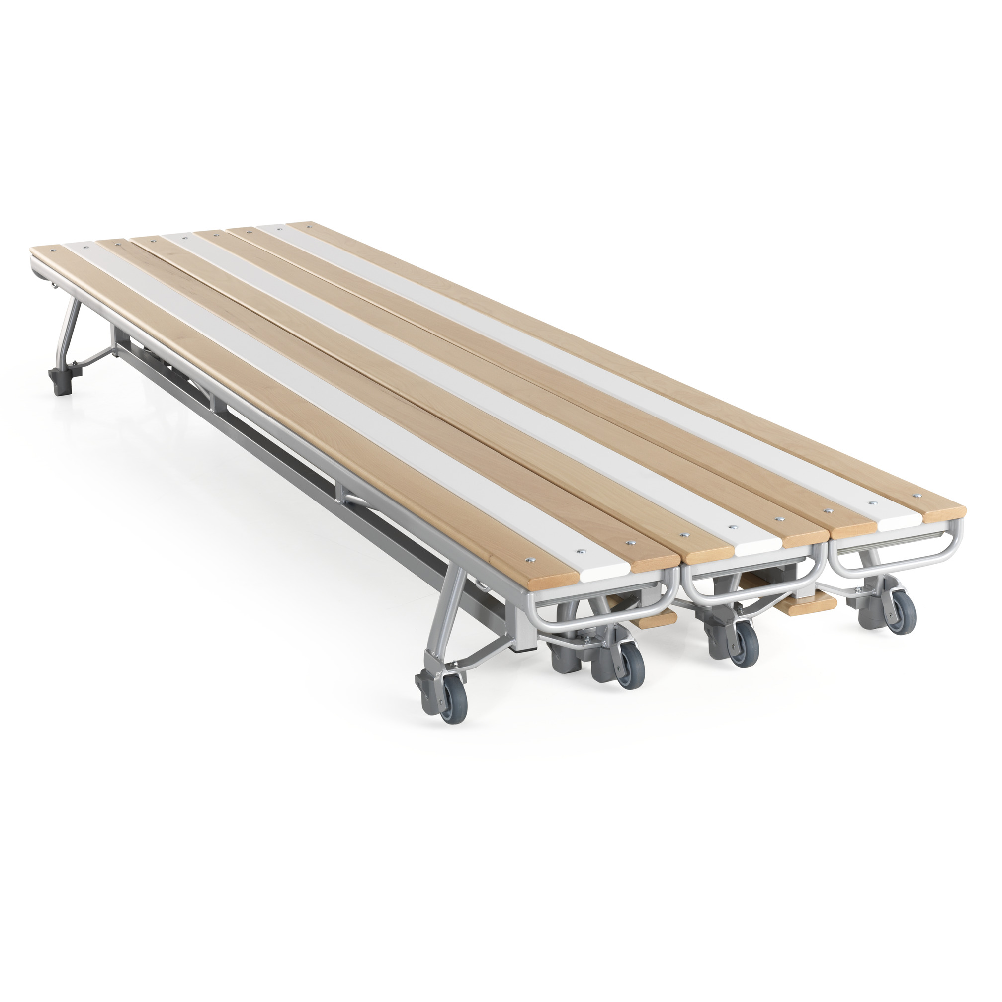 Gym bench, 300 cm, with balancing slat, 7 cm, Janssen-Fritsen