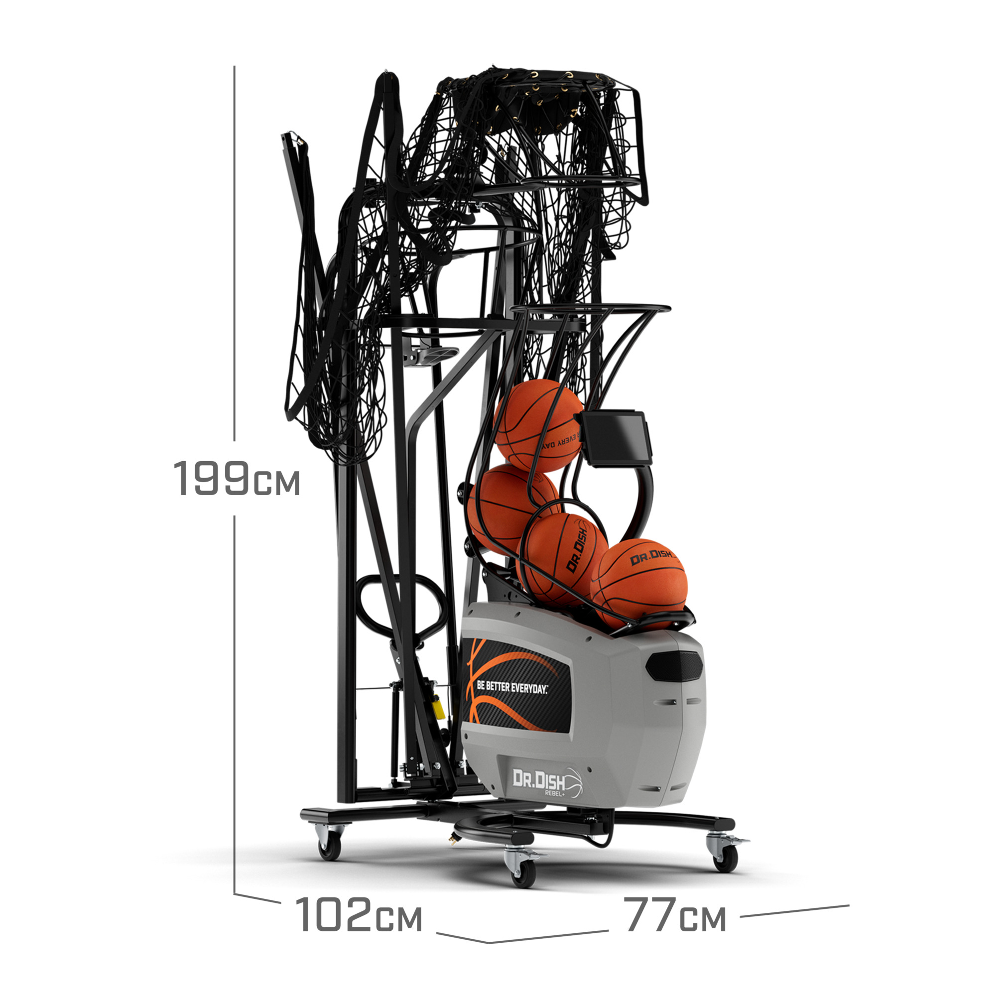 Dr.Dish Rebel+ basketbal training machine