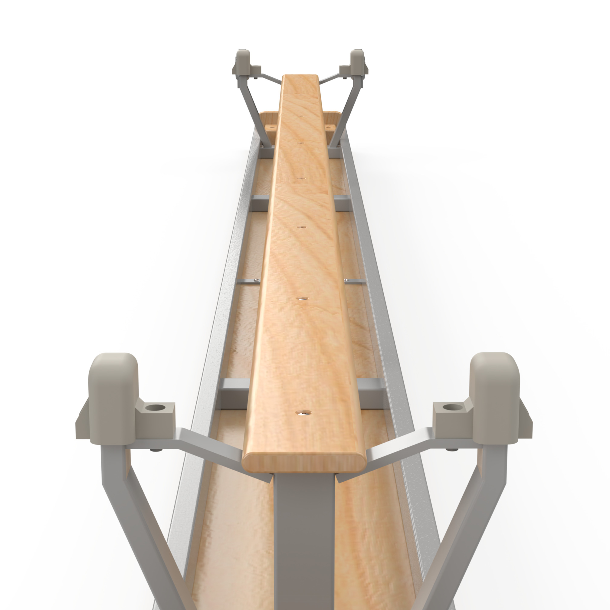 Gym bench, 360 cm, with balancing slat, 10 cm, Janssen-Fritsen, Essential