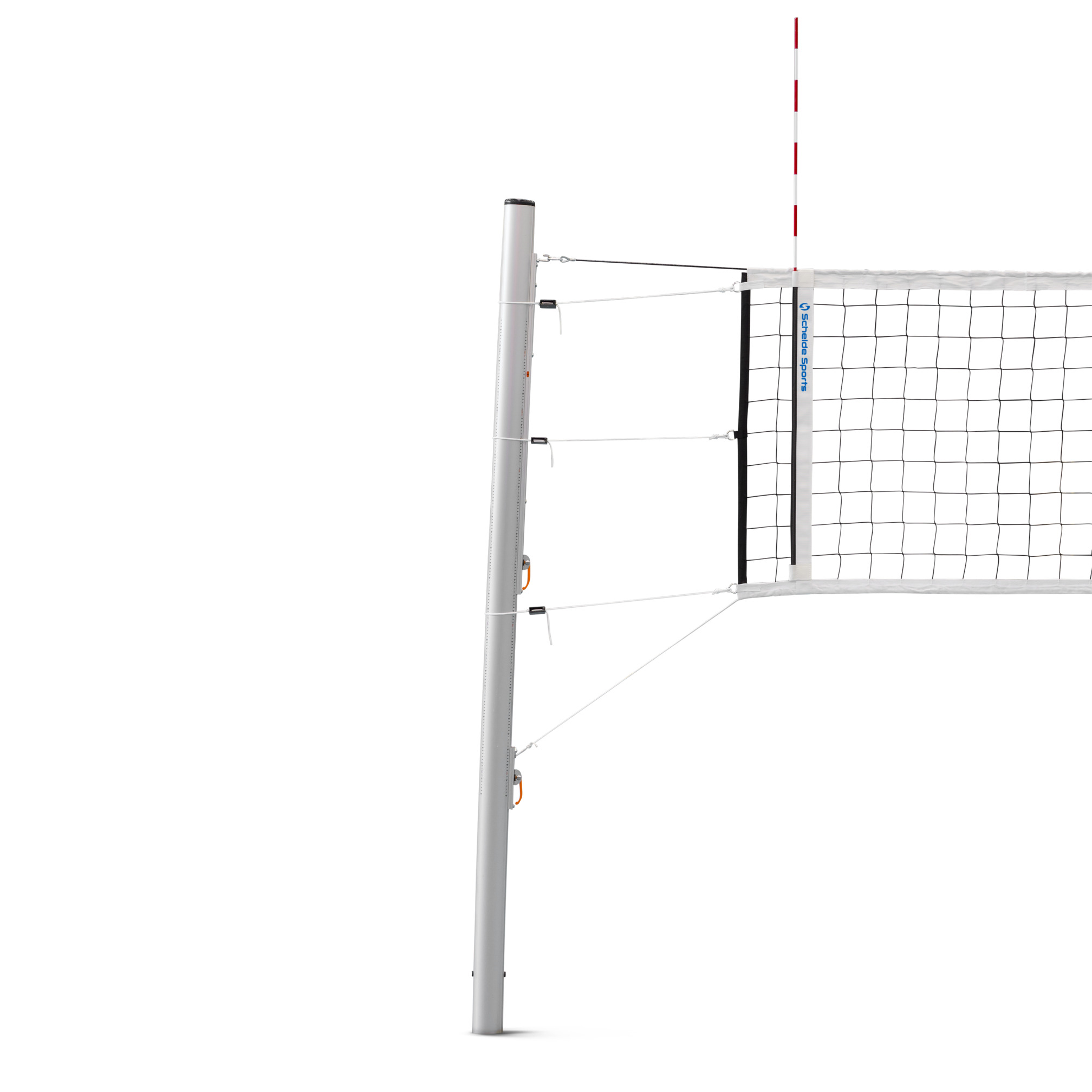 Volleybalpaal met nethaken
