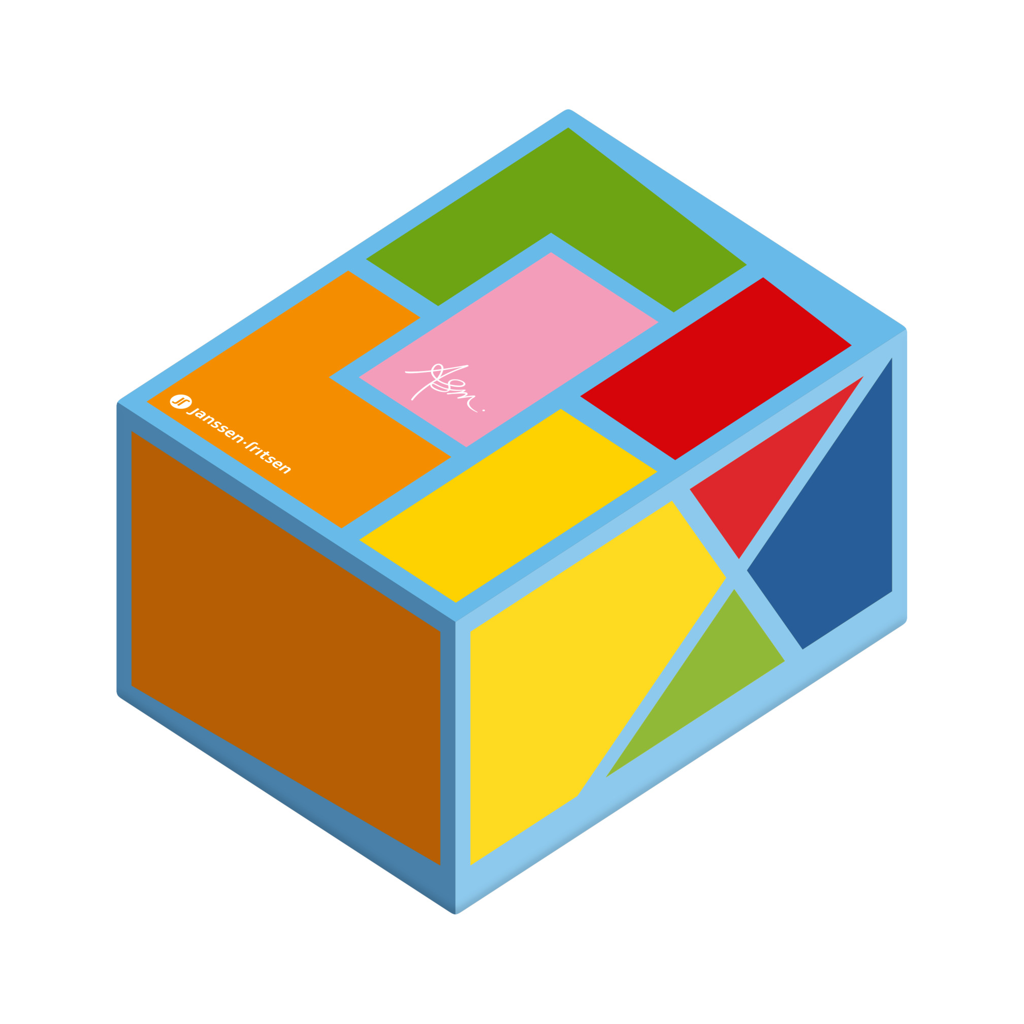 ASM Beweegblok Blauw 120x90x60cm