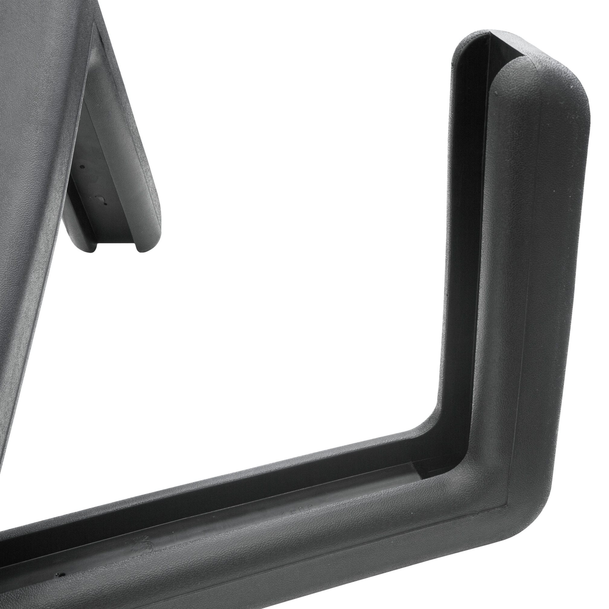 Zwarte padding van schuim voor glazen basketbalbord