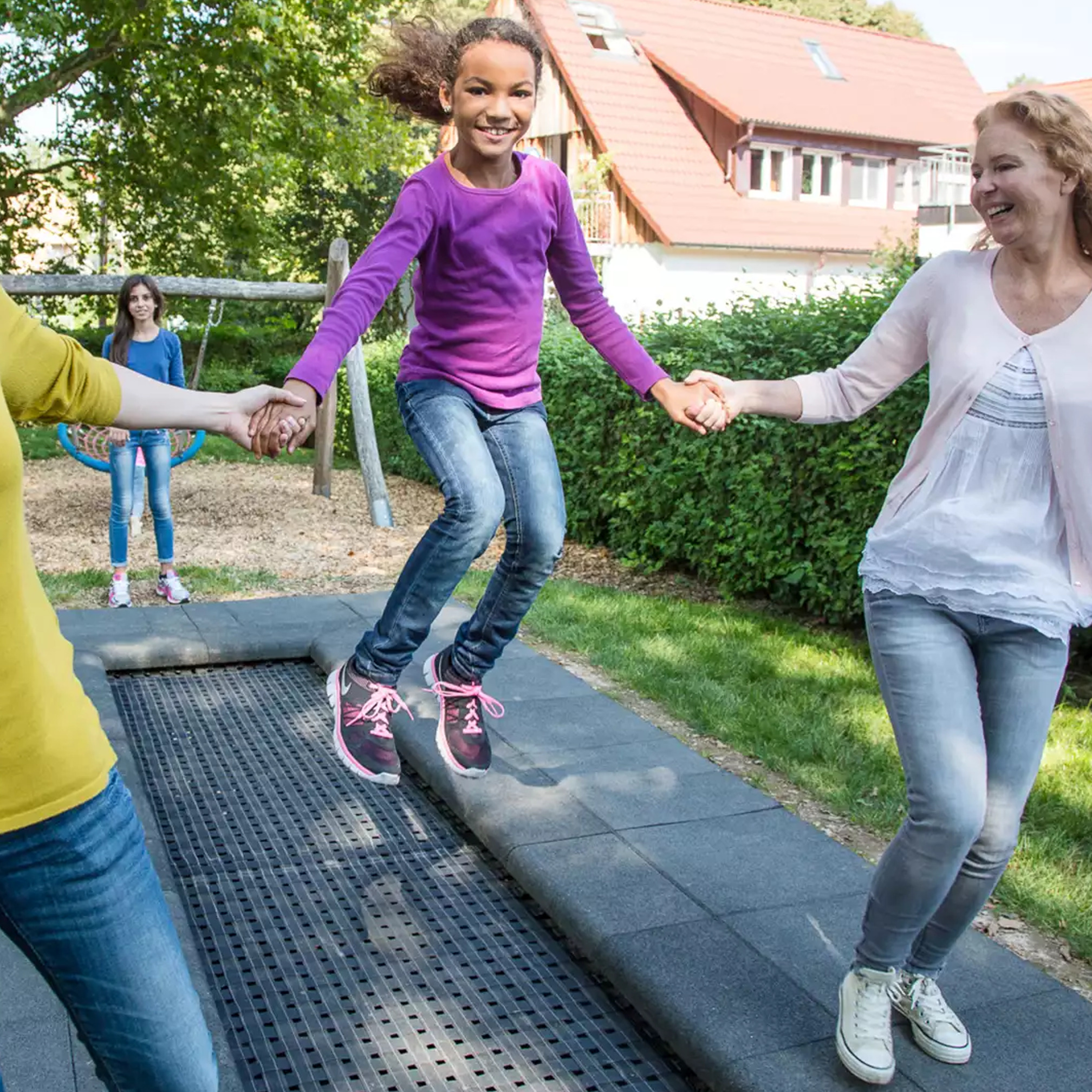 Trampoline outdoor "Kids Tramp Track Playground"