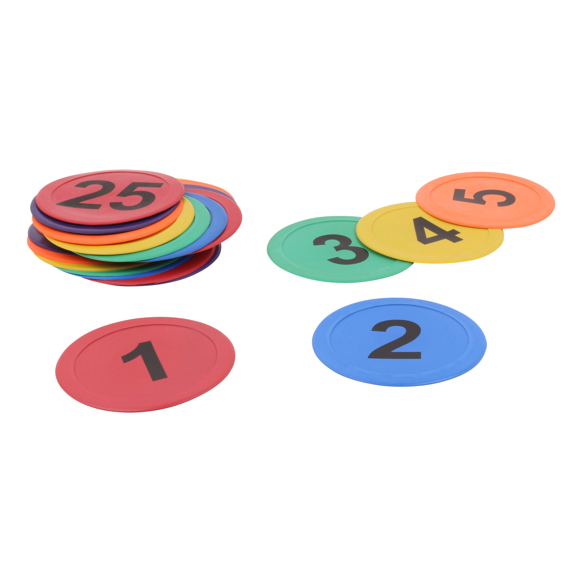 Numbered marking discs