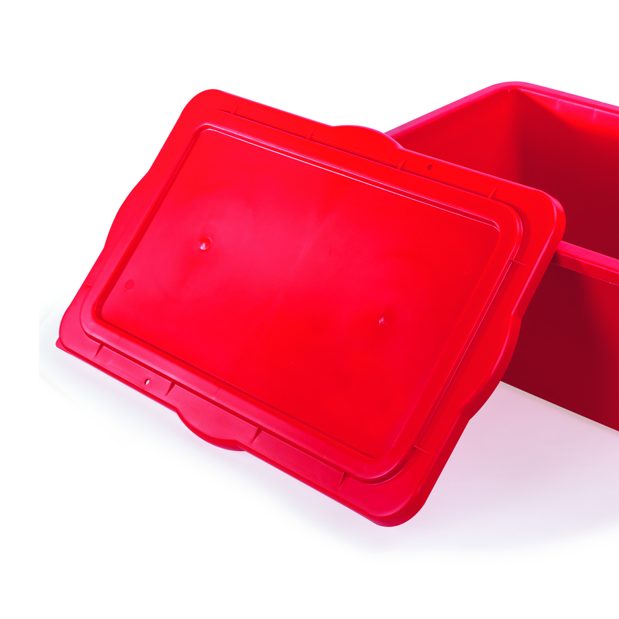 Deckel für Materialbox rot