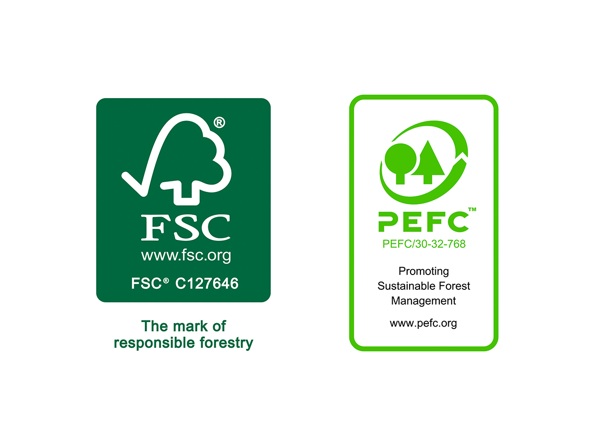 FSC and PEFC wood certificate