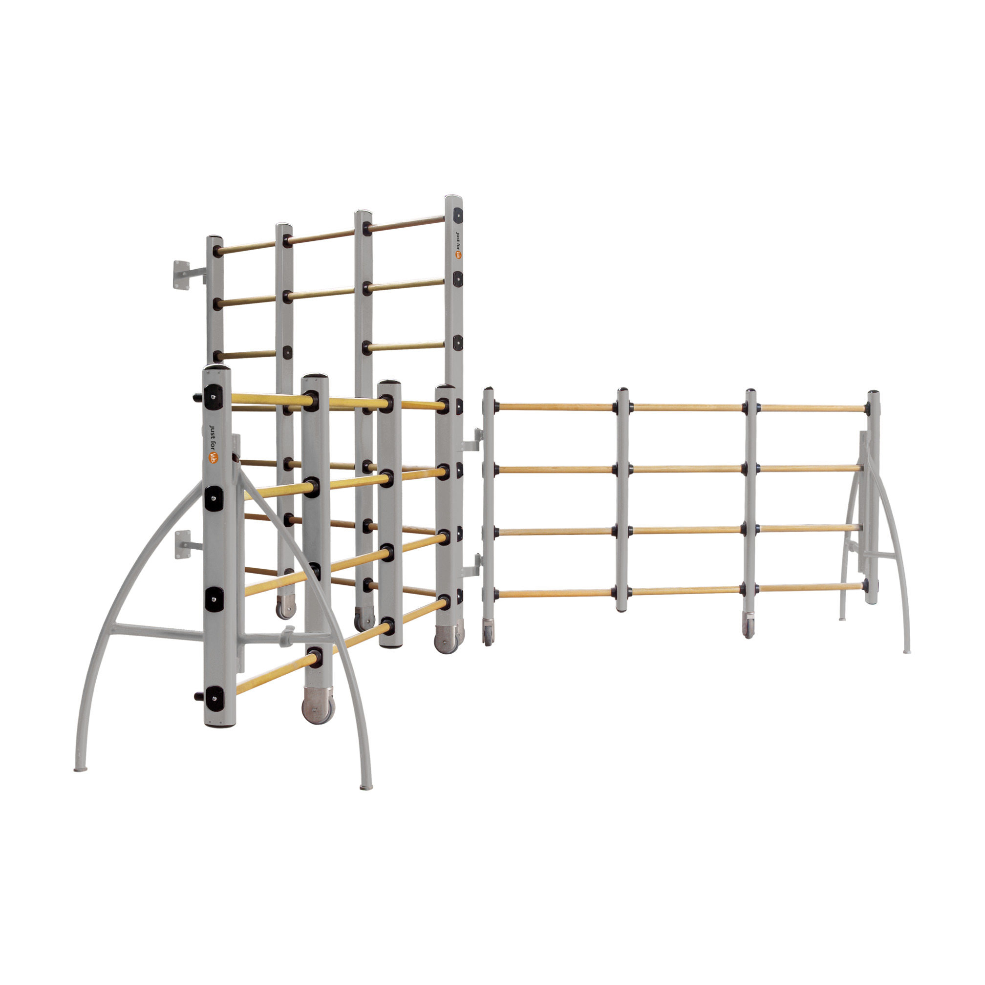 Wall-mounted climbing island