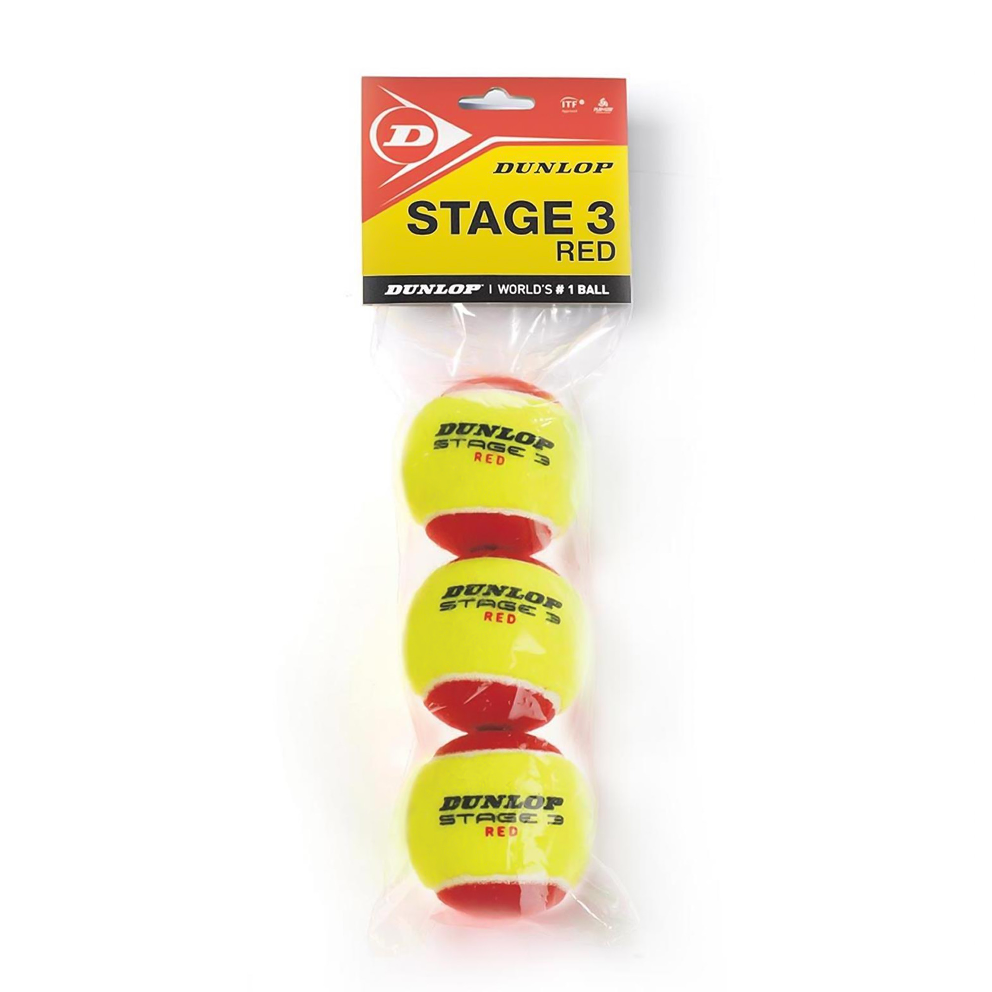 Dunlop Stage 3 Red Tennisball (Set von 3)