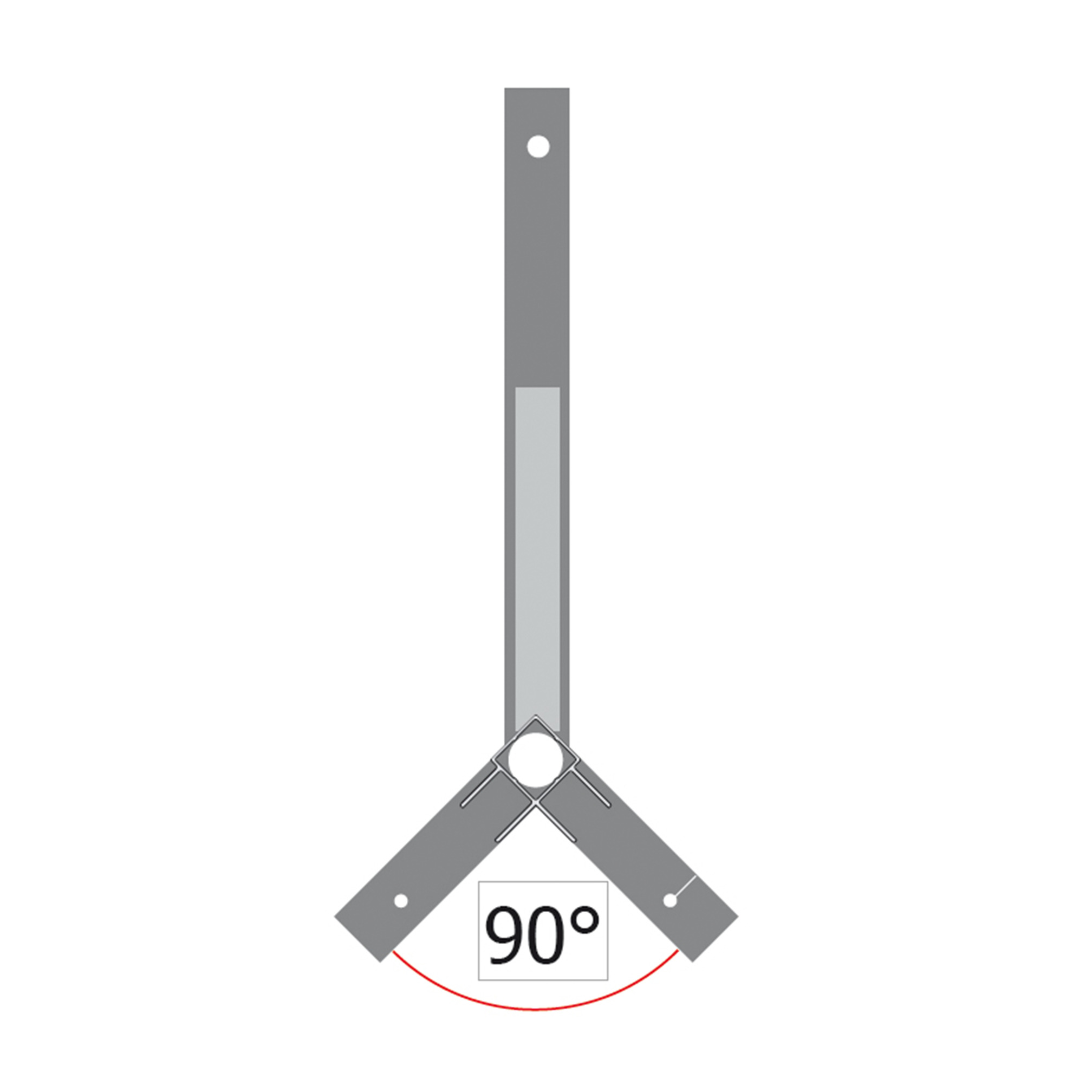 SOCCERENA aansluitstandaard 90 graden