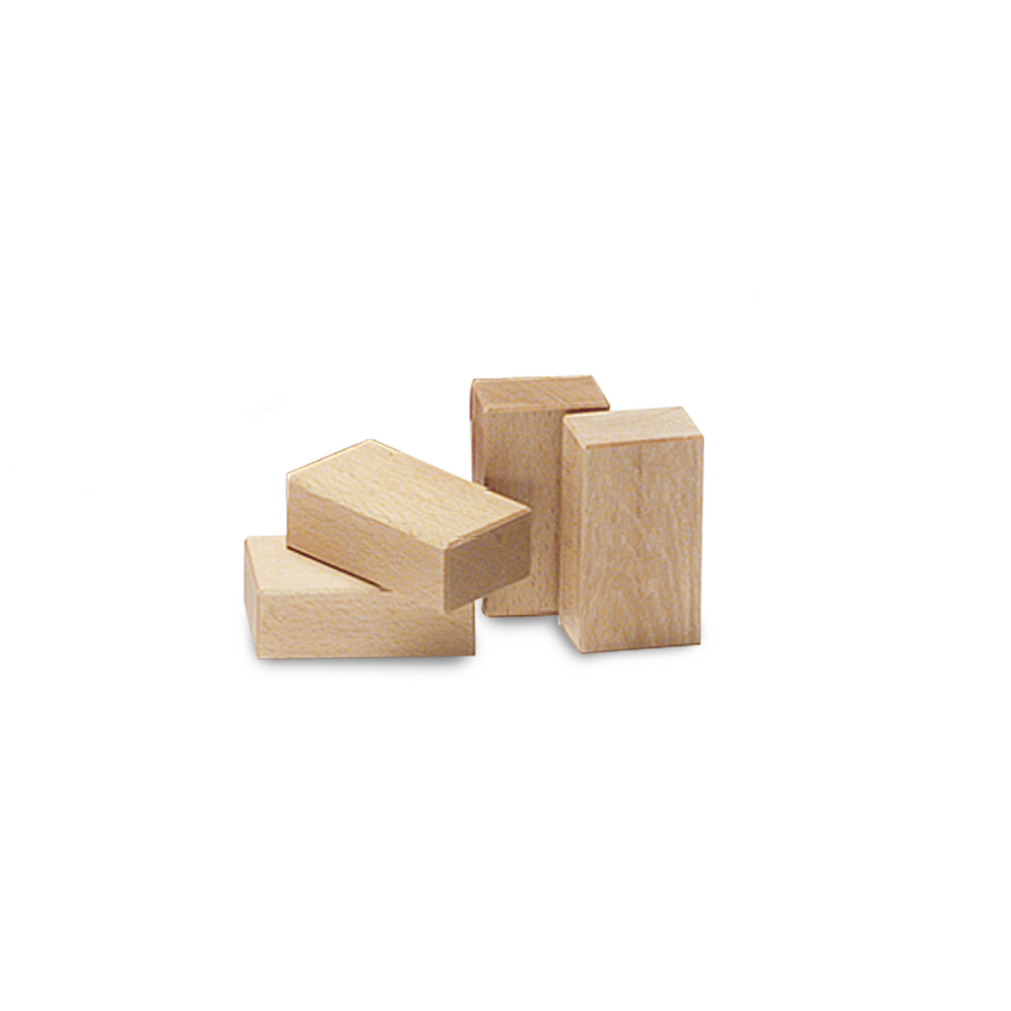 Spelblok hout, 10x6x4 cm