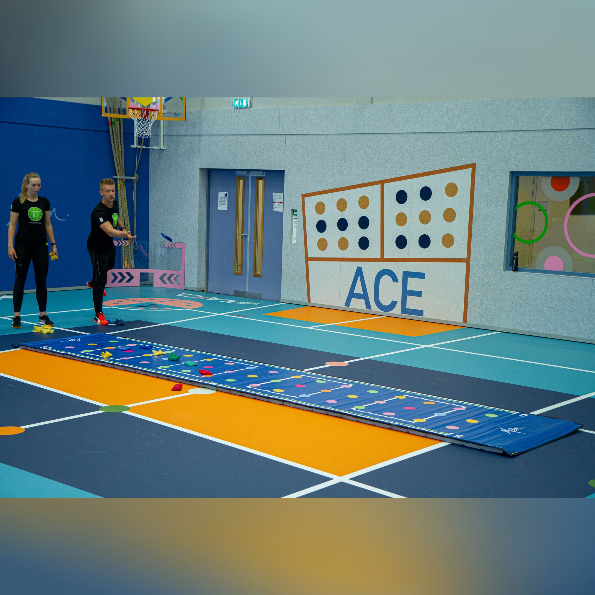 ASM Long Mat - Dots - 6m, sandwich padding