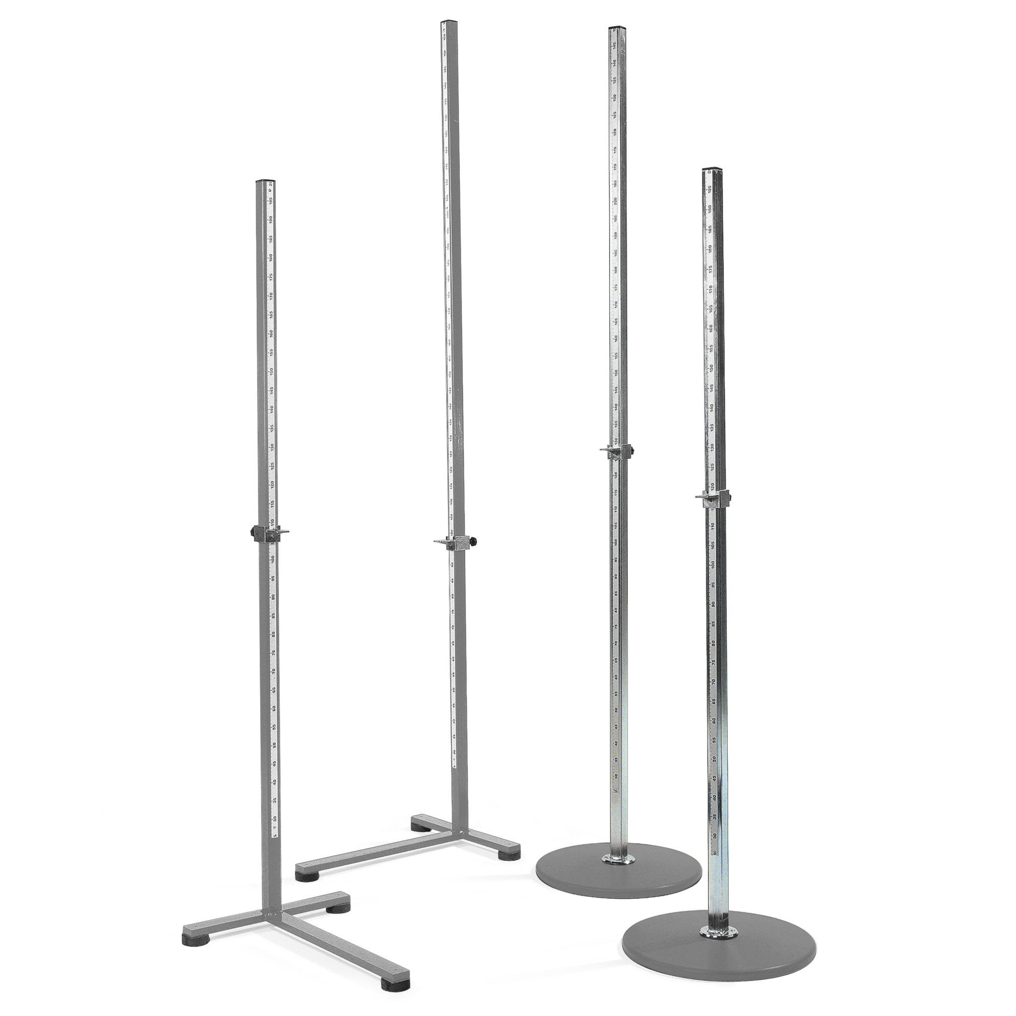 High-jump post with dish base, 250 cm